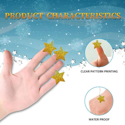 Stickers - 500 sheets - Sealing stickers - Gift stickers - Children's stickers - Stickers for adults - Reward stickers for children - 1 roll - Star stickers - Suitable for packaging.