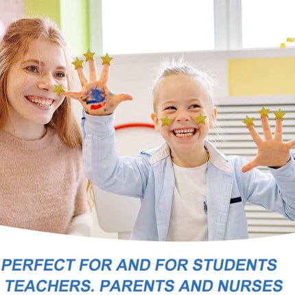 Stickers - 500 sheets - Sealing stickers - Gift stickers - Children's stickers - Stickers for adults - Reward stickers for children - 1 roll - Star stickers - Suitable for packaging.