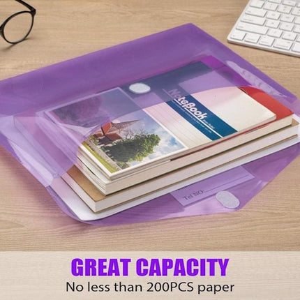 A4 folders - Buttons - Colored envelopes - Pack of 10.