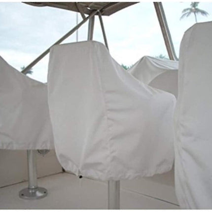 Seat Covers - Waterproof Outdoor Seat Covers for Pontoon Boats, Captain's Chairs - Oxford Fabric Seat Covers for Driver's Seat - 2-Pack.
