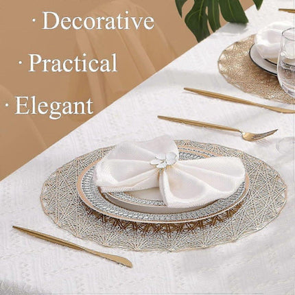 Restaurant placemats - round - 6-pack.