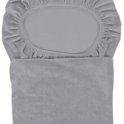 Chair Covers - Set of Velvet Chair Covers - Gray Chair Covers - Stretch Dining Chair Covers - Set of 6.