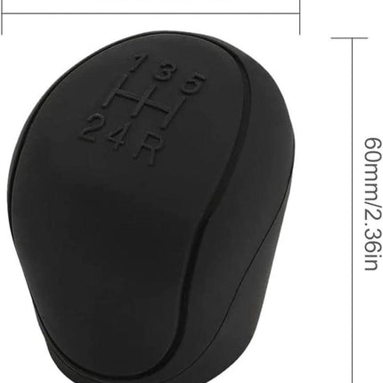 Transmission Lever Cover - Car Gear Shift Knob Cover - Car Gear Shift Knob Protective Cover - Car Round Soft Silicone Anti-slip Gear Shift Knob Cover - Black.