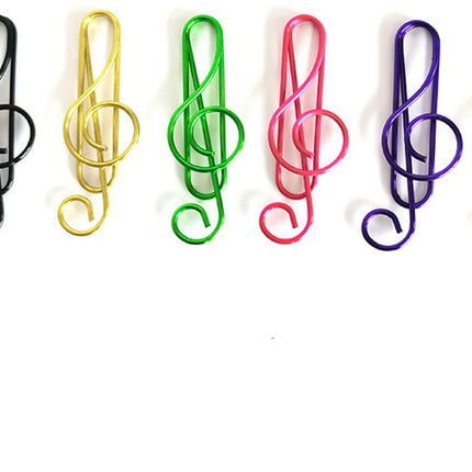 Paperclips - Note Shape - Metal Paperclips - Office Supplies - Folders - Writing Instruments - 100 Pieces.
