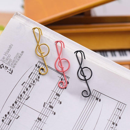 Paperclips - Note Shape - Metal Paperclips - Office Supplies - Folders - Writing Instruments - 100 Pieces.