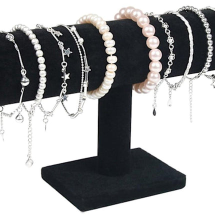 Bracelet Stand - Watch Stand - Flannel Bracelet Display Stand - T-Shaped Display Stand Jewelry Bracelet Watch Display Stand.