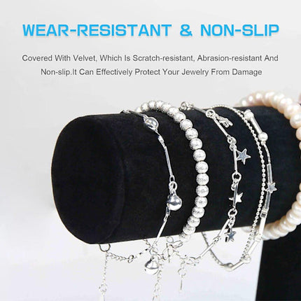 Bracelet Stand - Watch Stand - Flannel Bracelet Display Stand - T-Shaped Display Stand Jewelry Bracelet Watch Display Stand.