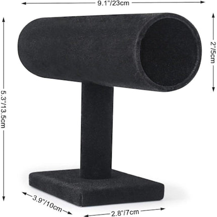 Bracelet Stand - Watch Stand - Flannel Bracelet Display Stand - T-Shaped Display Stand Jewelry Bracelet Watch Display Stand.