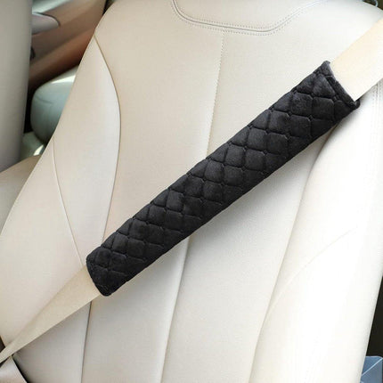 2 Extended Seat Belt Covers - Belt Pads - Comfort - Shoulder Covers - Black Seat Belt Covers - Seat Belt Covers - Car, Truck & SUV Accessories (20 inch).