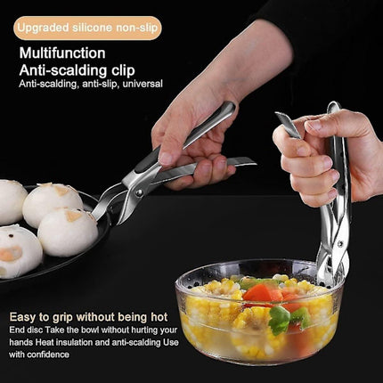 Anti-burn clip - two-piece plate clip - insulation material for the air fryer handle.