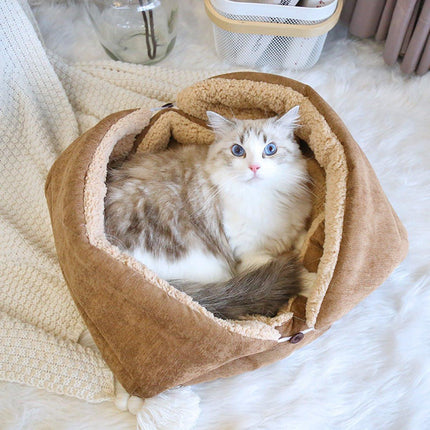 Dog Bed - Cat Bed - Dog Mat - 2-in-1 Warm Cat Bed - Pet Bed - Cat Sofa - Cat - Soft and Fluffy - 70*50cm.