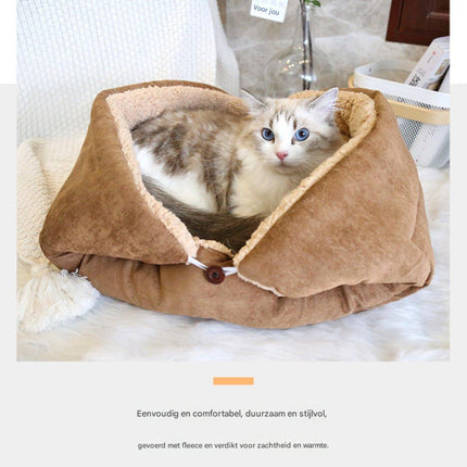 Dog Bed - Cat Bed - Dog Mat - 2-in-1 Warm Cat Bed - Pet Bed - Cat Sofa - Cat - Soft and Fluffy - 70*50cm.