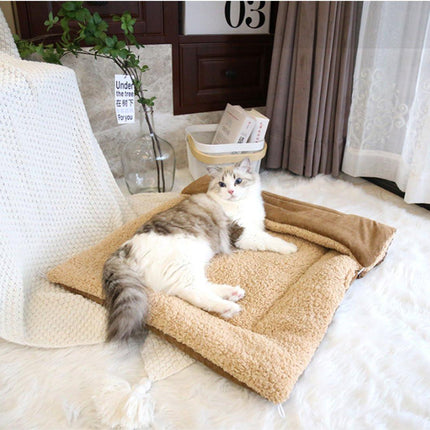 Dog Bed - Cat Bed - Dog Mat - 2-in-1 Warm Cat Bed - Pet Bed - Cat Sofa - Cat - Soft and Fluffy - 70*50cm.