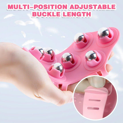Ball Massage Gloves - Massage Gloves - Portable Body Massage Roller - Palm-Shaped Massage Gloves - Metal Ball Massager.