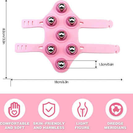 Ball Massage Gloves - Massage Gloves - Portable Body Massage Roller - Palm-Shaped Massage Gloves - Metal Ball Massager.