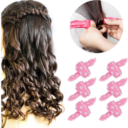 Curling Iron - 20 pieces - Curling iron with sponge - Curling iron for short hair - No heating required - Spiral curling iron - Mini curling iron - Soft and elastic sponge material - Styling tools hair - DIY hair styling tools for women.