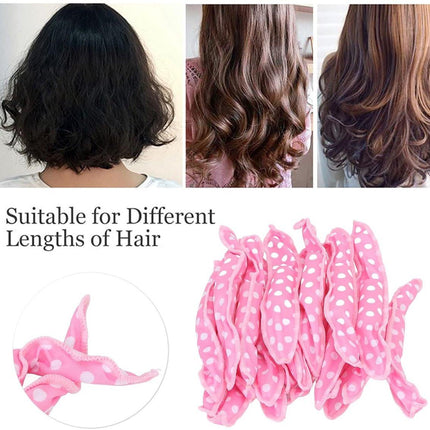 Curling Iron - 20 pieces - Curling iron with sponge - Curling iron for short hair - No heating required - Spiral curling iron - Mini curling iron - Soft and elastic sponge material - Styling tools hair - DIY hair styling tools for women.