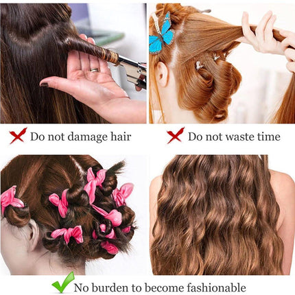 Curling Iron - 20 pieces - Curling iron with sponge - Curling iron for short hair - No heating required - Spiral curling iron - Mini curling iron - Soft and elastic sponge material - Styling tools hair - DIY hair styling tools for women.