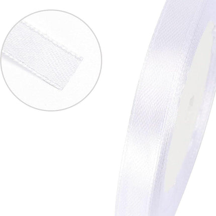 Gift Wrap Ribbon - 22mm Off-White Satin Ribbon - 10mm Wide - Suitable for Gift Wrapping, Valentine's Day Decorations, Heavy Fabrics - Handmade and Wedding Decorations - Gift Wrapping.