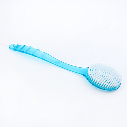 1 piece - Long handle - Household bath brush - Back brush (blue).