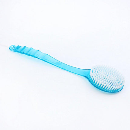 1 piece - Long handle - Household bath brush - Back brush (blue).
