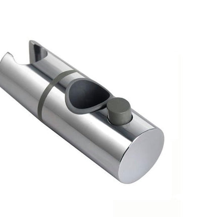 Shower Rod Slide Rail - 24mm Diameter - Handheld Shower Head Holder - Adjustable - ABS Material - Handheld Shower Head - Shower Head - Shower Head Holder - Handheld Shower Head Holder - Shower - Bathroom - Silver - Universal - Suitable for shower rods - E.