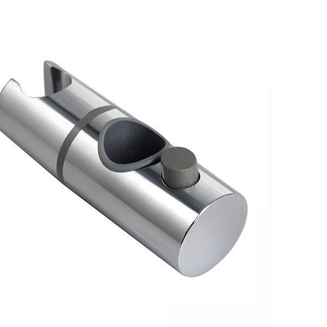 Shower Rod Slide Rail - 24mm Diameter - Handheld Shower Head Holder - Adjustable - ABS Material - Handheld Shower Head - Shower Head - Shower Head Holder - Handheld Shower Head Holder - Shower - Bathroom - Silver - Universal - Suitable for shower rods - E.
