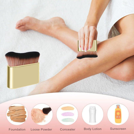 Foundation Makeup Brush - Portable Makeup Brush (Gold).