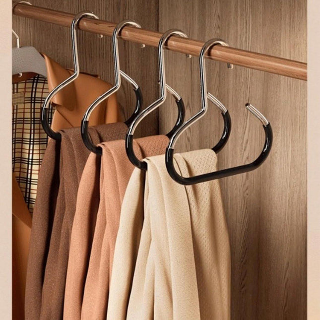 10-pack - Non-slip - Space-saving - Storage rack - Wardrobe belt/scarf hooks - Suitable for displaying hats, vests, ties, shawls (black).