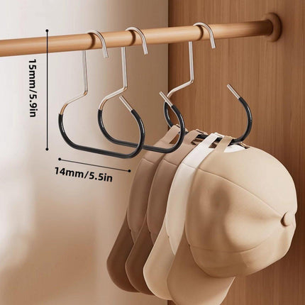10-pack - Non-slip - Space-saving - Storage rack - Wardrobe belt/scarf hooks - Suitable for displaying hats, vests, ties, shawls (black).