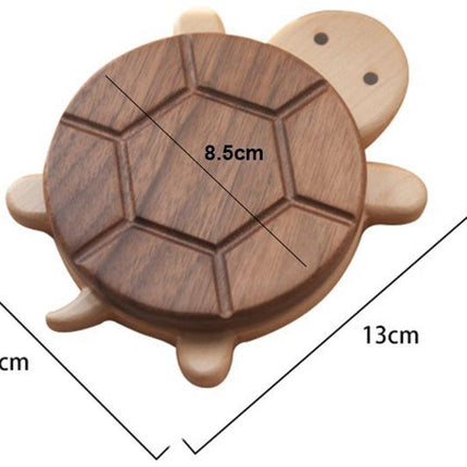 Coasters - Cute coasters - wood - With a stylish turtle design - A fun desk decoration - Perfect for storing all kinds of cups, cutlery and kitchen utensils..