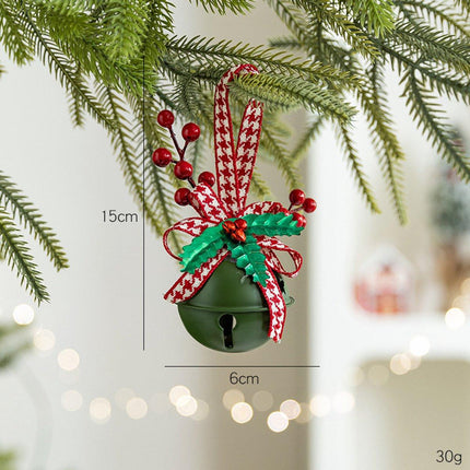 Decoration Christmas Bell Accessories with Bow - Wind Chime Pendant - Home Decoration (4 pieces).