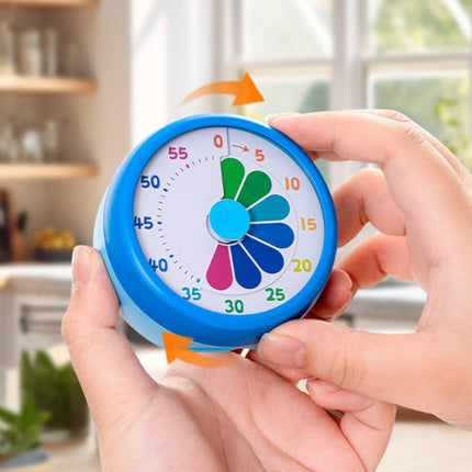 Kitchen Timer - Kitchen Timer - Timer - Digital Kitchen Timer - Child-Friendly Visual Mechanical Timer - Magnetic Sticker Timer - Rainbow Pattern.