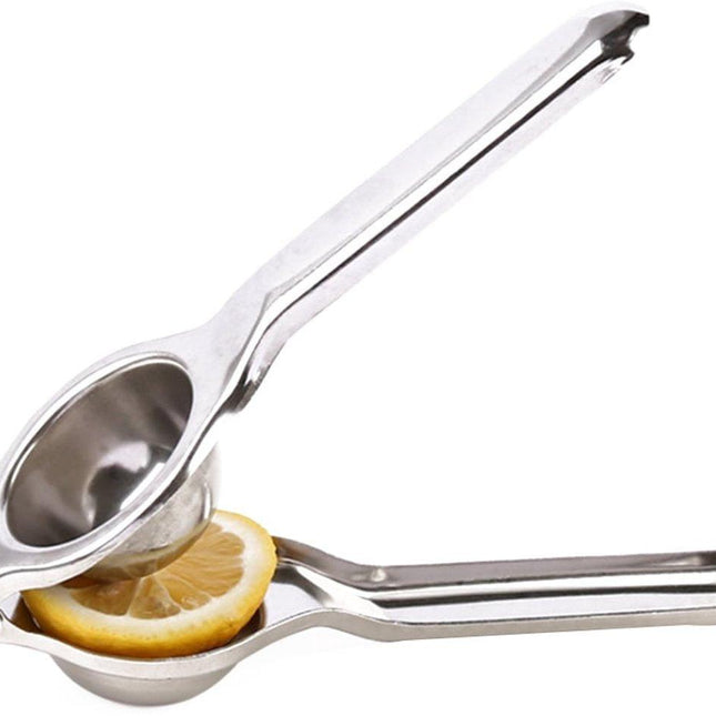 Lemon Juicer - Stainless Steel - Manual Orange Juicer (Silver).