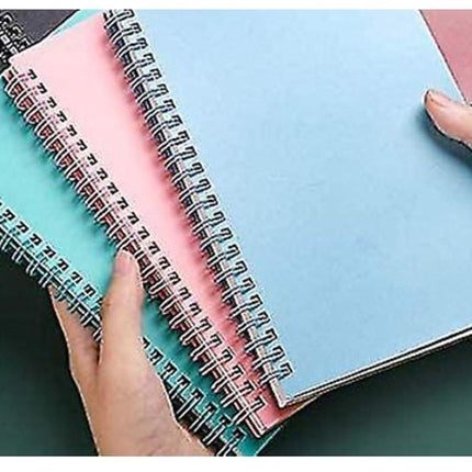 Notebooks - Spiral Colors - Minimalist Style and Lines Notebooks - Double Spiral Notebooks - 3-Pack.