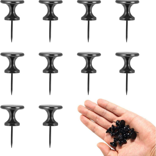 10 Large Metal Snaps - Black Metal Snaps for Notice Boards - Great for Office Wall Decor - Home or Classroom Decor.