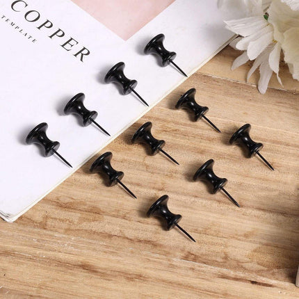 10 Large Metal Snaps - Black Metal Snaps for Notice Boards - Great for Office Wall Decor - Home or Classroom Decor.
