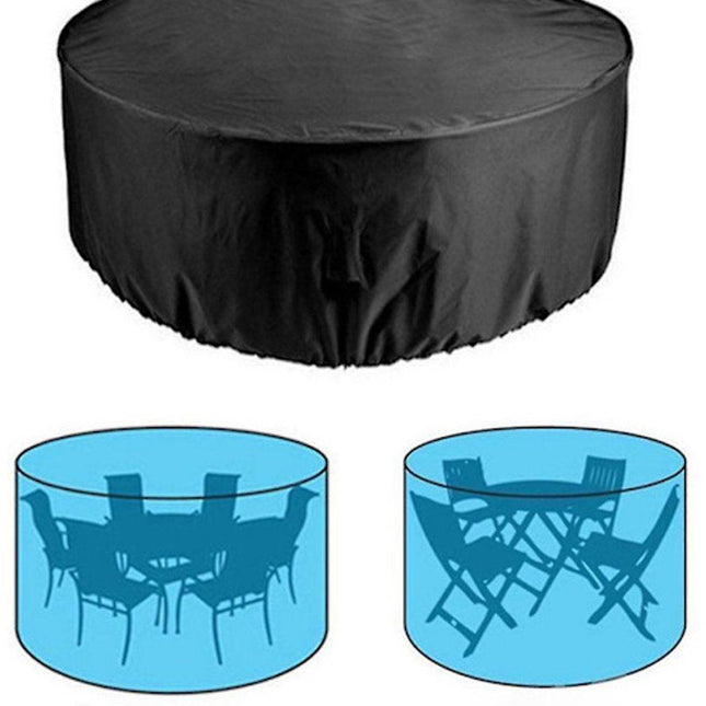 Dust Cover - Round Patio Table, Waterproof Cover - Anti-Fading Furniture Cover - (227 * 100 cm).