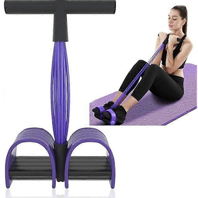 Abdominal Trainer - Abdominal Exercises - Home Full Body Expander - 6 Tubes - Elastic Drawstring
