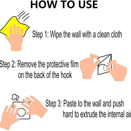 Self-adhesive hooks - transparent - waterproof - self-adhesive wall hooks - suitable for keys - bathroom, shower, outdoor, kitchen, door - practical pack of 24.