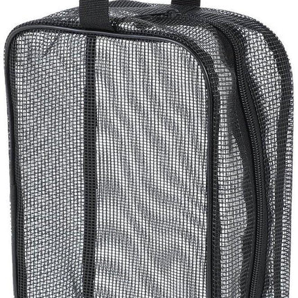 Toiletry Bag - Black Mesh Toiletry Bag - Perfect for travel, toiletry bag organizer, gym, camping.
