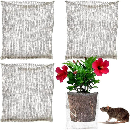 Garden Tools - 3-Piece Root Protection Baskets - Gopher-Resistant Stainless Steel Wire Basket Barriers - Keep Burrowing Animals, Pests, Voles, Moles, and More Out - 24 x 24 Inches.