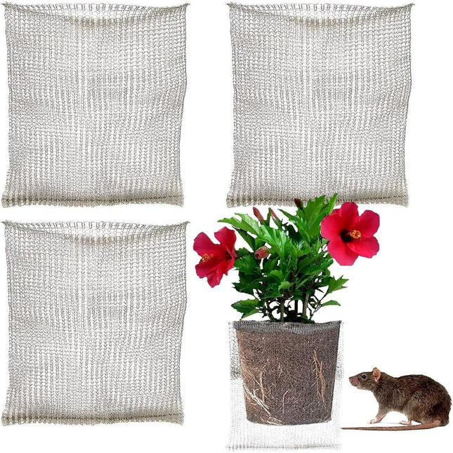 Garden Tools - 3-Piece Root Protection Baskets - Gopher-Resistant Stainless Steel Wire Basket Barriers - Keep Burrowing Animals, Pests, Voles, Moles, and More Out - 24 x 24 Inches.