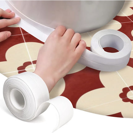 Waterproof Sealing Tape - for floors, walls, countertops, sinks, bathrooms, toilets and baths - 2-pack.