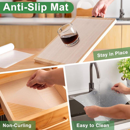 30*300cm non-stick coated shelves - waterproof and oil-resistant - thickened - easy to clean and cut - drawer insert - suitable for refrigerators, desks, cabinets, kitchens.