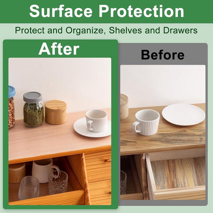 30*300cm non-stick coated shelves - waterproof and oil-resistant - thickened - easy to clean and cut - drawer insert - suitable for refrigerators, desks, cabinets, kitchens.
