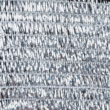 Reflective Aluminum Curtain Net with Eyelets - Sun Protection Cover - 6.5 ft x 6 ft.