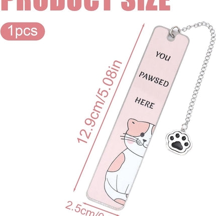 Bookmarks - Set of 2 - Cat Bookmarks - Gifts for Cat Lovers - Cute Bookmarks - Bookmark Gifts for Book Lovers - Reading Bookmarks - Gifts for Boys, Girls, Kids & Friends - Stainless Steel (Style B).