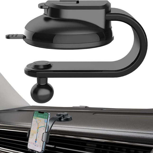 Phone Holder - Universal Base - 360° Rotatable Car Phone Holder - Suitable for cars, trucks, vehicles, windshields and mobile navigation systems..