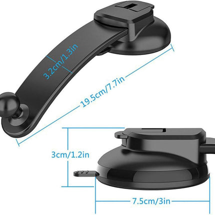 Phone Holder - Universal Base - 360° Rotatable Car Phone Holder - Suitable for cars, trucks, vehicles, windshields and mobile navigation systems..